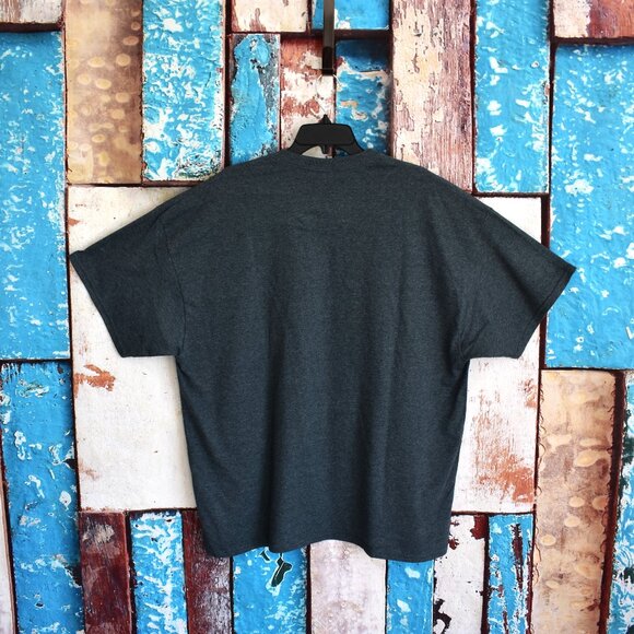 Men's Melmarc T-Shirt #1 Dad Short Sleeve 2XLARGE Charcoal Heather NEW - Picture 5 of 8